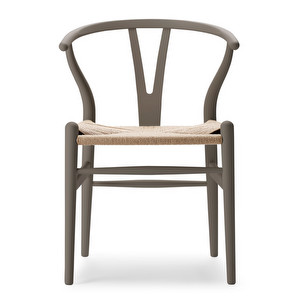 CH24 Wishbone -tuoli, soft Slate, luonnollisenvärinen istuin