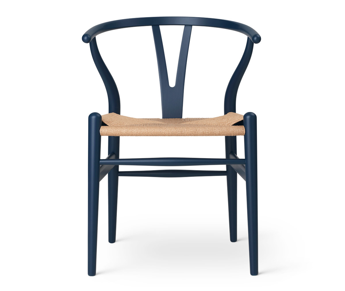 Carl Hansen & Søn CH24 Wishbone -tuoli Soft Blue, luonnollisenvärinen istuin