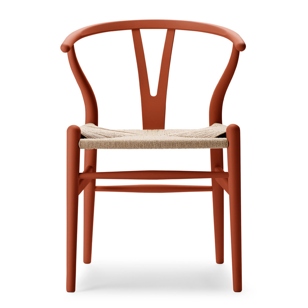 Carl Hansen & Søn CH24 Wishbone -tuoli soft Terracotta, luonnollisenvärinen istuin