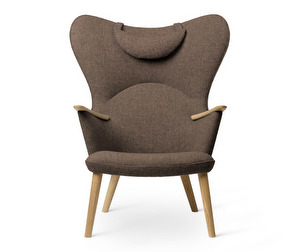 CH78 Armchair, Fiord Fabric 271 Brown