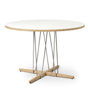 Embrace Dining Table, White Oiled Oak / White, ø 110 cm