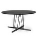 Embrace Dining Table, Black Oak / Black, ø 140 cm