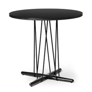 Embrace Dining Table, Black Oak / Black, ø 80 cm