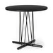 Embrace Dining Table, Black Oak / Black, ø 80 cm