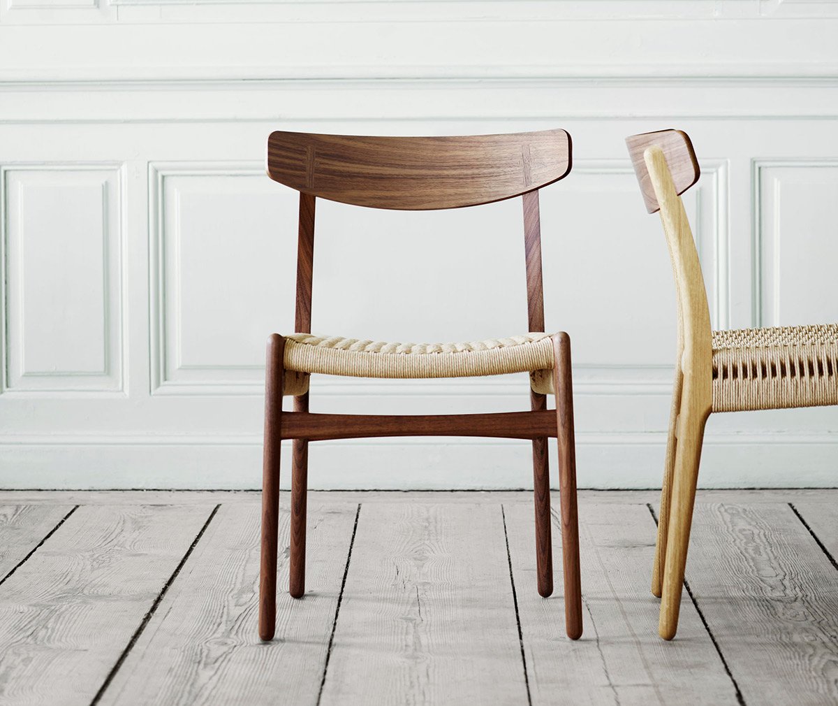 Carl Hansen S n CH23 Chair Oiled Oak Walnut Natural Veps l inen