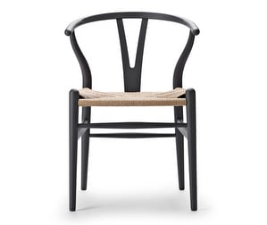 CH24 Wishbone -tuoli, Soft Anthracite Grey, luonnollisenvärinen istuin CH24 Wishbone -tuoli, Soft Anthracite Grey, luonnollisenvärinen istuin
