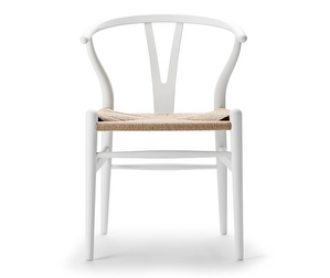 CH24 Wishbone Chair, Soft Natural White