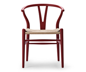 CH24 Wishbone -tuoli, Soft Red Brown, luonnollisenvärinen istuin