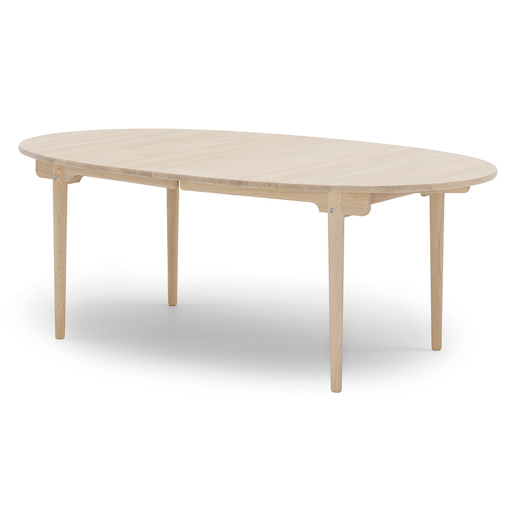 Carl Hansen & Søn CH338-ruokapöytä saippuakäsitelty tammi, 200 x 115 cm
