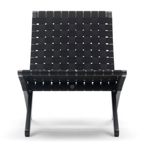 MG501 Armchair, Black Oak / Black Webbing