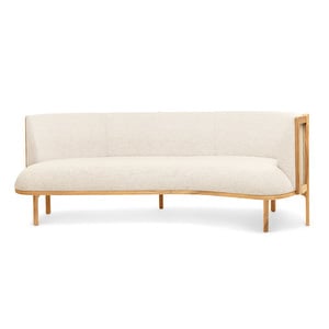 Sideways-sohva, Hallingdal-kangas 100 valkoinen/tammi