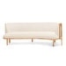 Sideways Sofa, Hallingdal Fabric 100 White / Oak