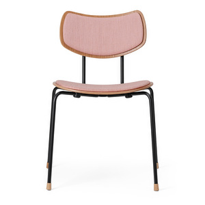 VLA26 Vega Chair, Lacquered Oak / Pink