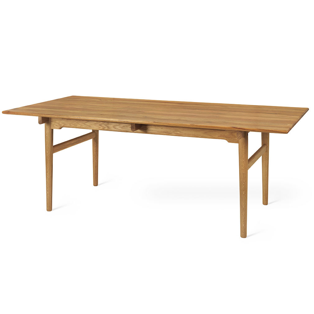 Carl Hansen & Søn CH327-ruokapöytä öljytty tiikki, 190 x 95 cm