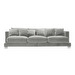 Colorado-sohva, Classic Velvet -kangas 12 harmaa, L 270 cm
