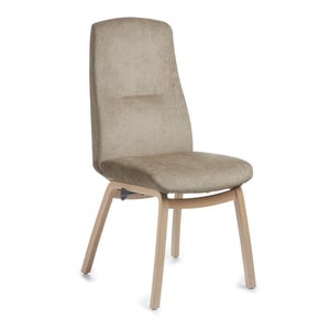 Freetime Chair, Evita Fabric Taupe / Oak