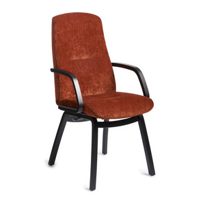 Freetime Chair with Armrests, Eros Fabric Bronze / Black Oak