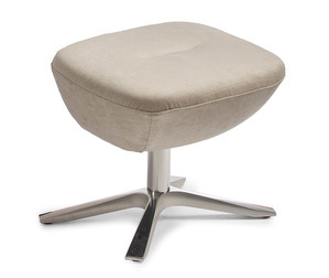 Globe Footstool, Evita Fabric 02 Pearl