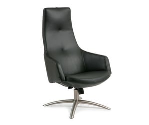 Joy High Armchair, Fantasy Leather Black