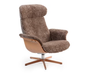 Timeout Armchair, Sheep Leather Sahara / Oak