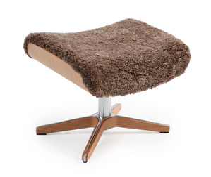 Timeout Footstool, Sheep Leather Sahara / Oak