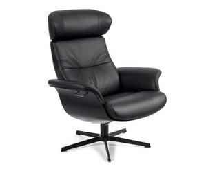 Timeout Armchair, Fantasy Leather Black / Black