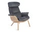 Timeout Armchair, Mercedes Fabric Dark Grey / Oak