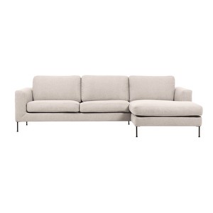 Cucito Chaise Sofa, Dallas Fabric 420 Beige, Right