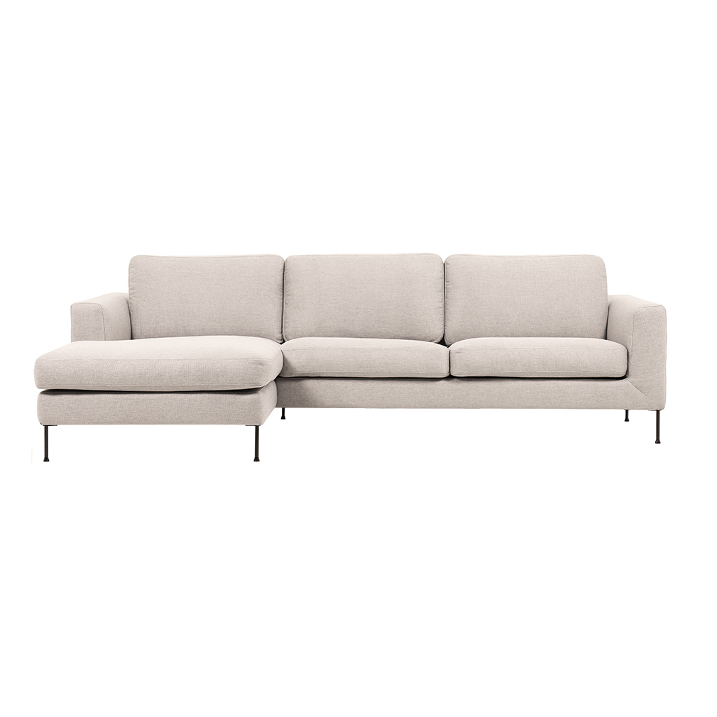 Vepsäläinen Cucito Chaise Sofa Dallas Fabric 420 Beige, Left