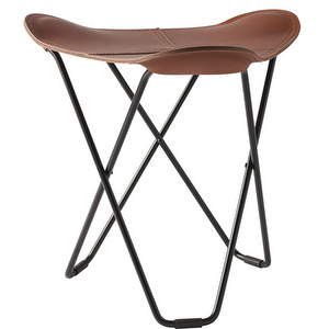 Flying Goose Stool, Pampa Leather Montana/Black