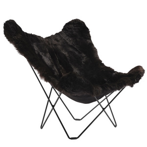 Mariposa Butterfly Chair, Iceland Wool Black/Black