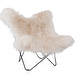 Mariposa Butterfly Chair, Iceland Wool White/Black