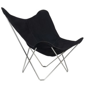 Mariposa Butterfly Chair, Black/Chrome