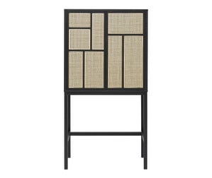 Air Cabinet, Black/Rattan