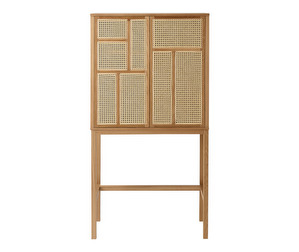 Air Cabinet, Oak/Rattan