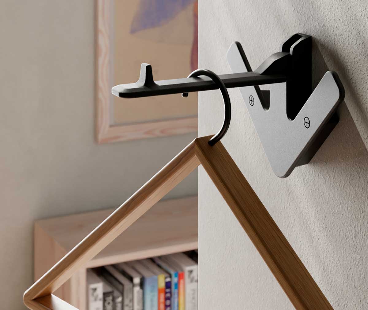 Design House Stockholm Arrow Coat Rack Black Vepsalainen