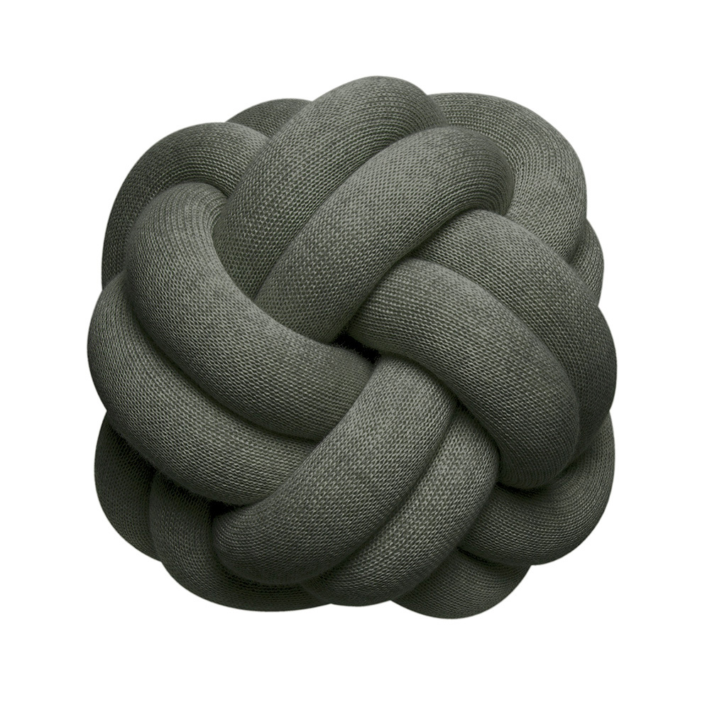 Design House Stockholm Knot Cushion Forest Green