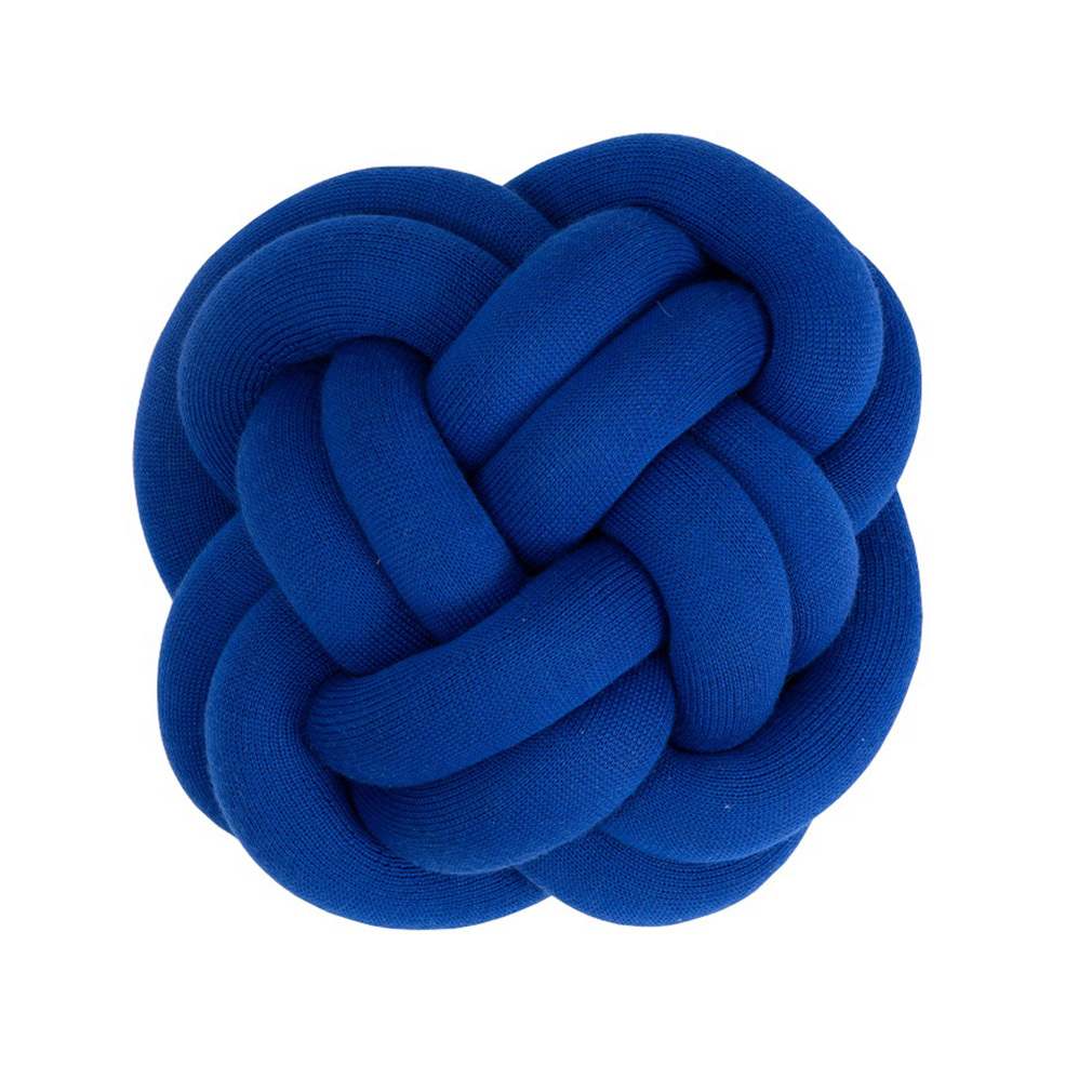 Design House Stockholm Knot Cushion Bright Blue