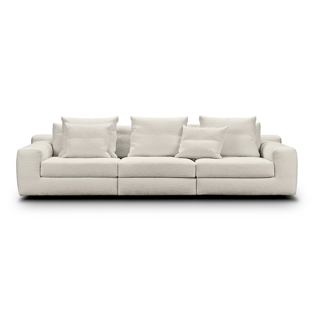 Eilersen Aton-sohva Curl-kangas 20 valkoinen, L 285 cm
