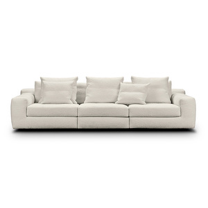Aton-sohva, Curl-kangas 20 valkoinen, L 285 cm