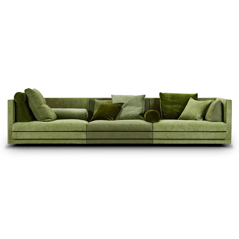 Eilersen Cocoon-sohva vihreä, L 340 cm