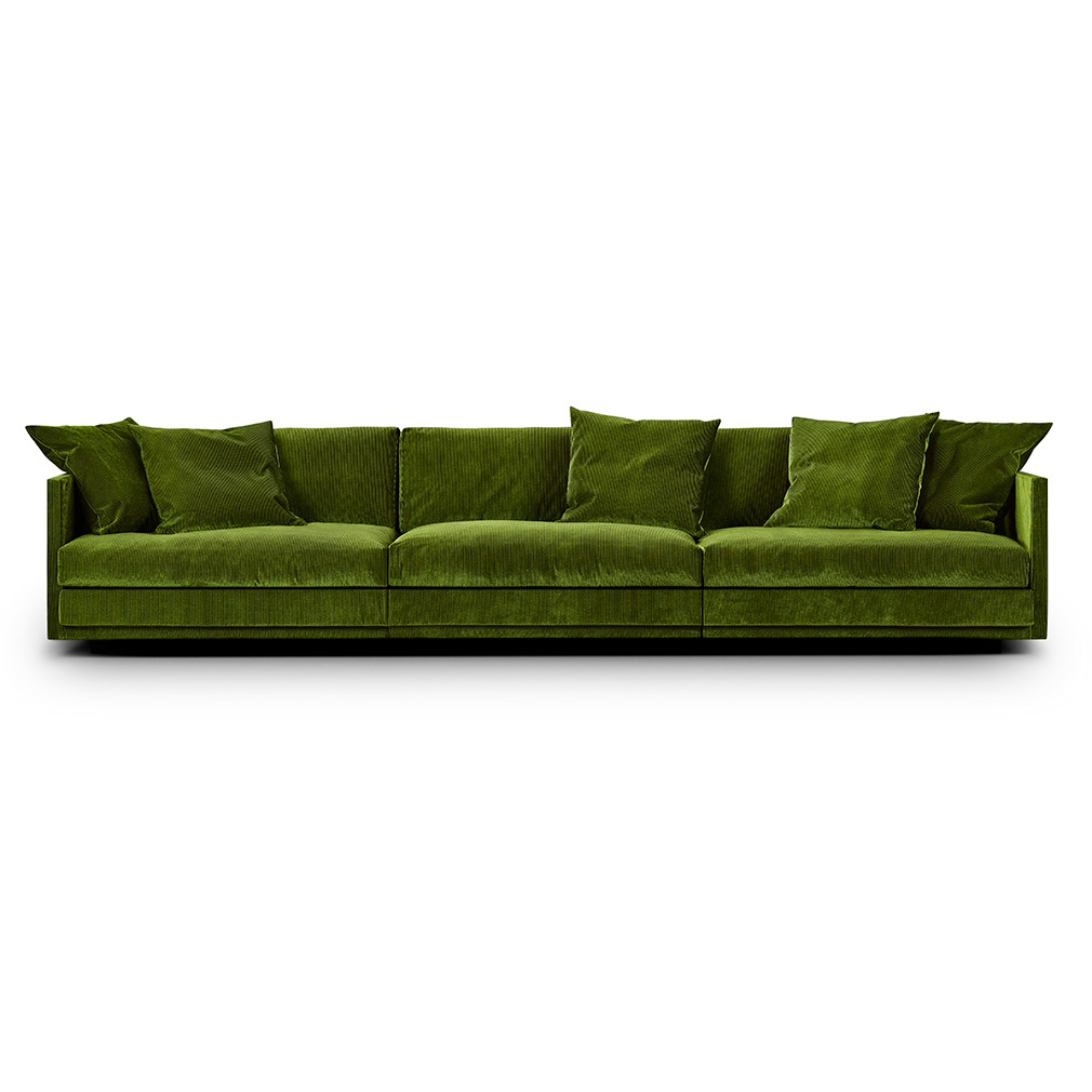 Eilersen Great Ash -sohva Munster-kangas 09 vihreä, L 400 cm