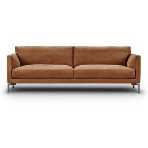 Mission-sohva, Ranch-nahka 18 ruskea, L 240 cm