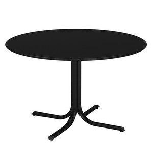 Table System -ruokapöytä, musta, ø 120 cm