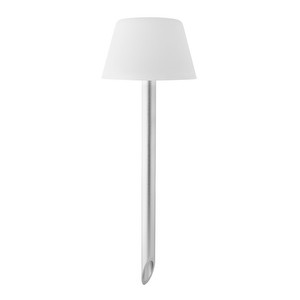 SunLight Garden Lamp, White/Steel, H 37 cm