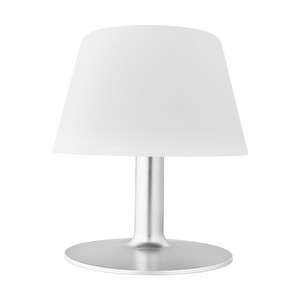 SunLight Table Lamp, White/Steel, H 16 cm