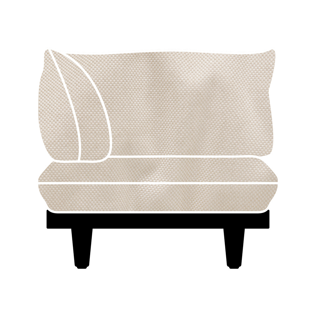 Paletti-kulmatuolin vaihtopäällinen