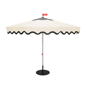 Pensol-aurinkovarjo, creme / musta jalusta, ⌀ 350 cm