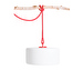 Thierry le Swinger Outdoor Lamp, White/Red