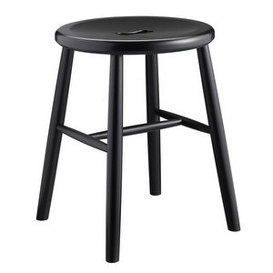 J27 Stool, Beech/Black